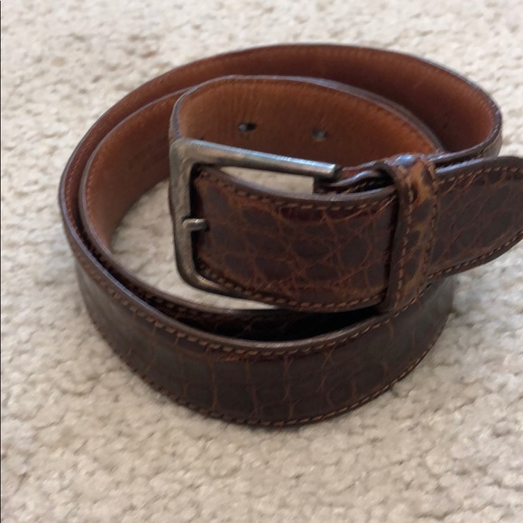 Genuine alligator belt